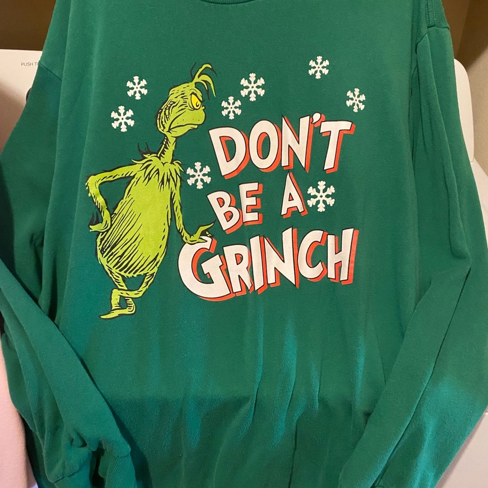 Green Grinch Graphic Sweatshirt